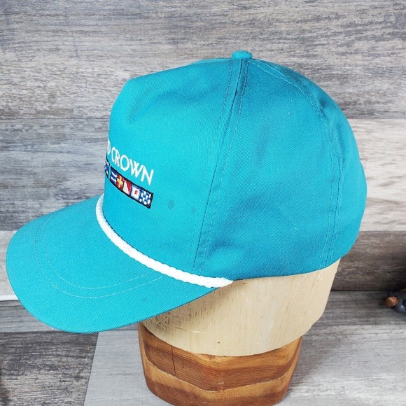Vintage Seawind Crown Cruise Blue Snapback Rope Hat Cap MADE IN AMERICA - Rare - Picture 7 of 15